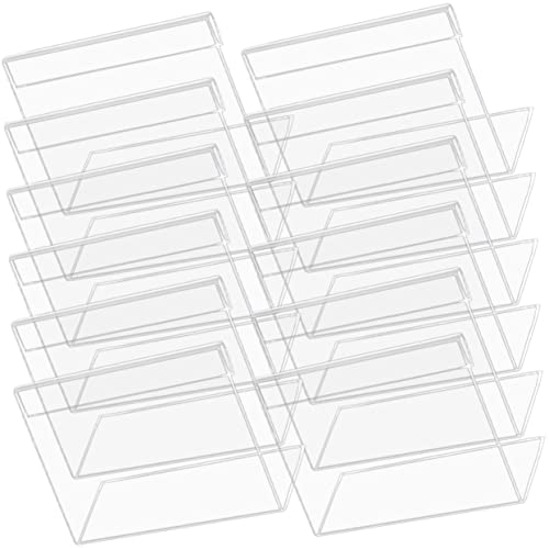 Happyyami 20Stücke Acryl Tischnummernzeichen Halter für Hochzeitsdekoration Transparente Displayständer für Menüs Werbung und Wichtige Informationen Stabil und Kratzfest von Happyyami