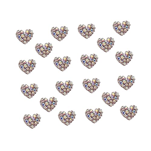Happyyami 20Stücke Aufkleber Maniküre Dekoration für DIY Nail Art Selbstklebende Kunststeine Herzform für Nageldesign zu Hause Happyyami 20Stücke Aufkleber Maniküre Dekoration für DIY Nail Art Selbstklebende Kunststeine Herzform für Nageldesign zu Hause von Happyyami