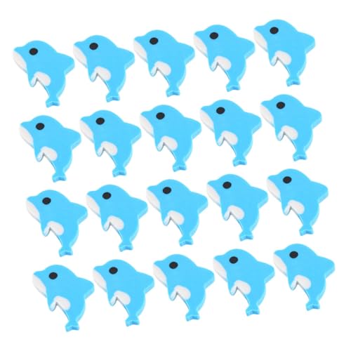 Happyyami 20Stücke Süße und Farbenfrohe Delfin Radiergummis für Schulbedarf Preise und Spaß im Klassenzimmer Langlebige und Dekorative Schreibwaren von Happyyami