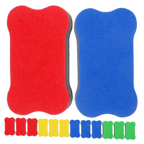 Happyyami 24 Stück Magnetische Whiteboard Radierer Wiederverwendbare Tafelwischer für Büro Unterricht und Zuhause Leicht und Handlich Material für Komfort und Haltbarkeit von Happyyami