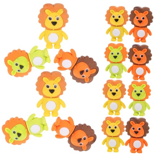 Happyyami 24 Stück Radiergummis Für Die Schule Lustige Radiergummis Mini Spaß Klassenzimmer Geformt Spielzeuggummi Karikatur Party Neuheit Student Schreibwaren Klein von Happyyami
