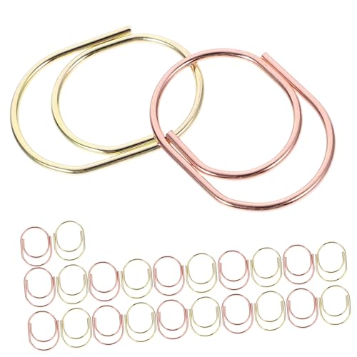 Happyyami 24Stücke Metall Büroklammern Kreative Markierungsclips und Roségold für Bürobedarf Notizen Dokumente und Kreative Projekte Happyyami 24Stücke Metall Büroklammern Kreative Markierungsclips und Roségold für Bürobedarf Notizen Dokumente und Kreative Projekte von Happyyami
