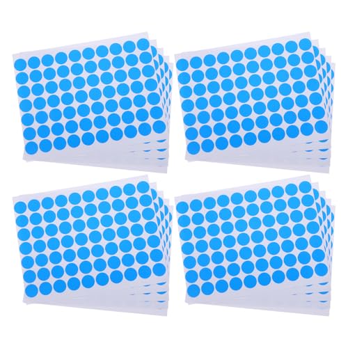 Happyyami 25 Blatt farbige Punktaufkleber: Bedruckbare runde Punktaufkleber – kleine wasserfeste Etiketten für Flaschen, Gefrierschrank und den Außenbereich – selbstklebende Kreise zur Organisation von Happyyami