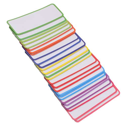Happyyami 27Stücke Magnetische Memo Tags Farbige Etikettenaufkleber für Whiteboard und Kühlschrank Wiederverwendbar Beschreibbar für Klassenzimmer und Lagerorganisation von Happyyami