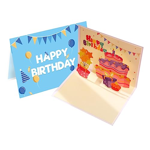 Happyyami 2Stücke Geburtstagskarten Kreative Klappkarten mit Liebevollem Design für oder Grußkarten und von Happyyami