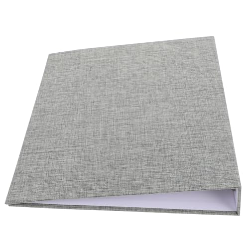 Happyyami 3 Mappe Budgetbindemittel Fotoalbum Sammelalbum Bling Büromaterial Fotoalben Selbstklebende Seiten Leinenorganisator Scrapbook-album Ordner Mit Taschen Süße Ordner Stoff Grey von Happyyami