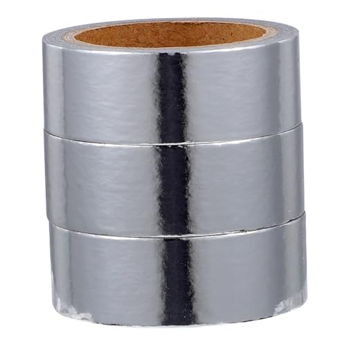 Happyyami 3 Rollen Farbiges Washi Tape Scrapbook Dekoband Dekoband Goldenes Bastelband Buntes Klebeband Reflektierendes Klebeband Metallic Folien Papierband UV Silbernes Japanisches Happyyami 3 Rollen Farbiges Washi Tape Scrapbook Dekoband Dekoband Goldenes Bastelband Buntes Klebeband Reflektierendes Klebeband Metallic Folien Papierband UV Silbernes Japanisches von Happyyami