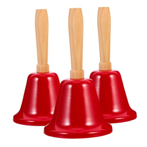 Happyyami 3 Stück Handringglocke Klingelschilder Serviceglocke Kleine Glocke Für Ältere Menschen Bronze Anruf Laute Griffglocken Großpackung Klassenzimmer Abendessen Jumbo Für von Happyyami