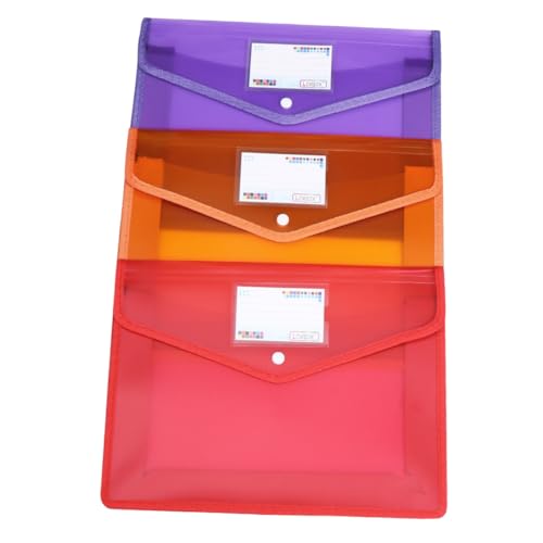 Happyyami 3 Stück Praktische Dokumententaschen aus Wasserfest mit Druckknopfverschluss Zufälligen Farben Orange Rot für Büroorganisation Happyyami 3 Stück Praktische Dokumententaschen aus Wasserfest mit Druckknopfverschluss Zufälligen Farben Orange Rot für Büroorganisation von Happyyami