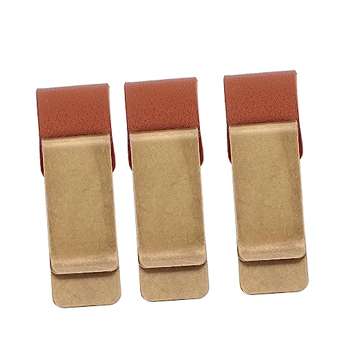 Happyyami 3 Stück Retro Metal Paper Clips Teilig aus Hochwertigem Vielseitig Einsetzbar für Notizbücher Büro und Schule Büroklammern für Ordentliche Organisation von Happyyami