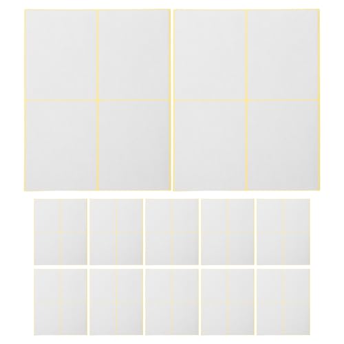 Happyyami 30 Blatt Namensetiketten-Aufkleber: Rechteckige, selbstklebende Ordneretiketten zum Abheften von Umschlägen – beschreibbare Aufkleber zum Beschriften, 4 pro Blatt Happyyami 30 Blatt Namensetiketten-Aufkleber: Rechteckige, selbstklebende Ordneretiketten zum Abheften von Umschlägen – beschreibbare Aufkleber zum Beschriften, 4 pro Blatt von Happyyami