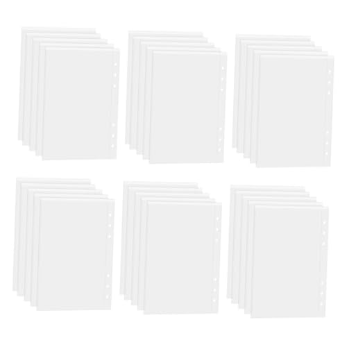 Happyyami 30 Stück Kartenbuch mit losen Blättern Fotoalbum nachfüllen Sammelkartenhüllenseiten Taschen mit Fotoärmeln Taschen auf der Innenseite des Albums pp Transparent von Happyyami