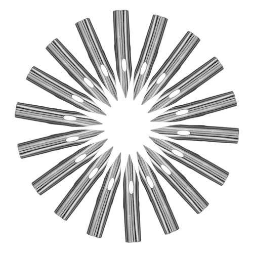 Happyyami 30 Stück Tauchspitze Ersatzfedern Für Füllfederhalter Kalligraphie Beschriftungsstifte Federn Für Stifte Ausgefallener Stift Punkt Schreiben Signierstiftspitzen Tipp Silver von Happyyami