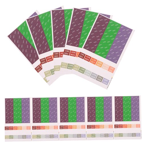 Happyyami 30Blätter Selbstklebende Klassifizierungsaufkleber für Scrapbooking Dreiecksetiketten für Notizbücher Beschriften und Organisieren von Wichtigen Ereignissen von Happyyami