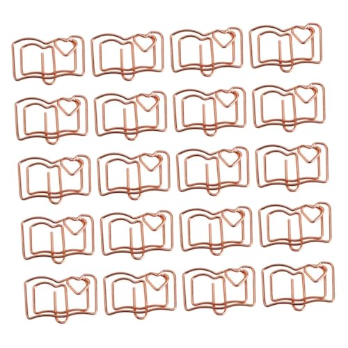Happyyami 30Stücke Dekorative Büroklammern Roségold Süßes Design für Notizen und Dateien Vielseitig Einsetzbar für Büro und Zuhause von Happyyami