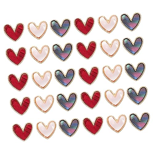 Happyyami 30Stücke Teiliges Herznagel Dekorationsset Nagelkunst Charms Aus Legierung Für DIY Fingernagel Zubehör Für Zuhause Und Maniküre Salons Designs Happyyami 30Stücke Teiliges Herznagel Dekorationsset Nagelkunst Charms Aus Legierung Für DIY Fingernagel Zubehör Für Zuhause Und Maniküre Salons Designs von Happyyami