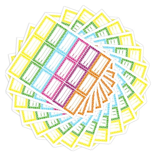 Happyyami 360Stücke Lebensmittelaufbewahrungsetiketten Selbstklebende Gefrieretiketten für Kühlschrank und Gefrierschrank Ablösbar für Einfache Beschriftung von Happyyami