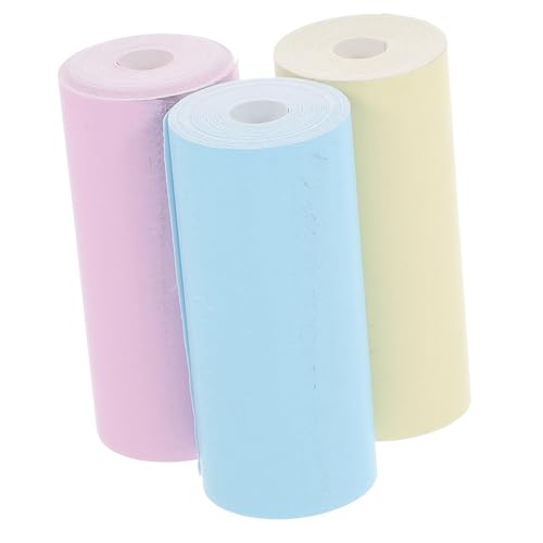 Happyyami 3Rollen Korrekturaufkleber Selbstklebende Korrekturblätter für Drucker Schreibfehler Korrektur für Farbvarianten von Happyyami