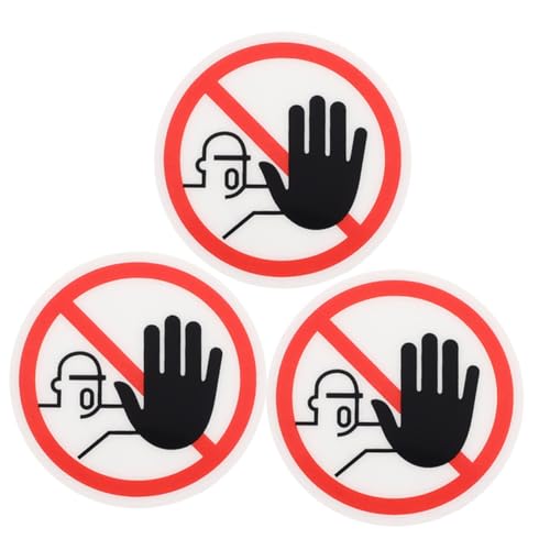 Happyyami 3Stücke Sicherheitswarnschild Nicht Berühren Effektive Vorsichtsaufkleber für Fabriken Selbstklebend Langlebig Einfache Anwendung Flachen Oberflächen Happyyami 3Stücke Sicherheitswarnschild Nicht Berühren Effektive Vorsichtsaufkleber für Fabriken Selbstklebend Langlebig Einfache Anwendung Flachen Oberflächen von Happyyami