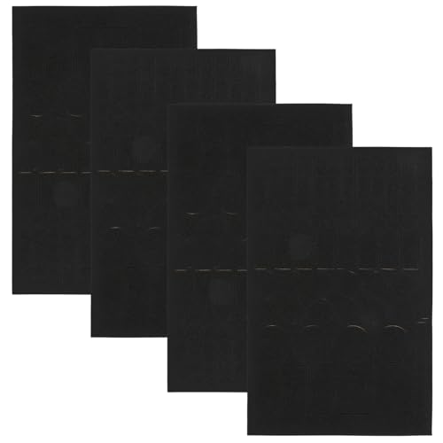 Happyyami 4 Blätter Verdunkelungspapier Aufkleber Jalousie LED slice dekoringe eincremehilfe Entfernung verkleidung dekoration ziernieten decor Verdunkelungsband Eva Black Happyyami 4 Blätter Verdunkelungspapier Aufkleber Jalousie LED slice dekoringe eincremehilfe Entfernung verkleidung dekoration ziernieten decor Verdunkelungsband Eva Black von Happyyami