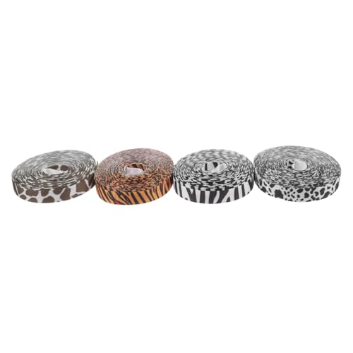 Happyyami 4 Rollen Tiermuster Geschenkband Diy Dekorationsband mit Tiger Giraffe Zebra und Kuhmustern für Weihnachts und Geburtstagsgeschenke pro Rolle Happyyami 4 Rollen Tiermuster Geschenkband Diy Dekorationsband mit Tiger Giraffe Zebra und Kuhmustern für Weihnachts und Geburtstagsgeschenke pro Rolle von Happyyami