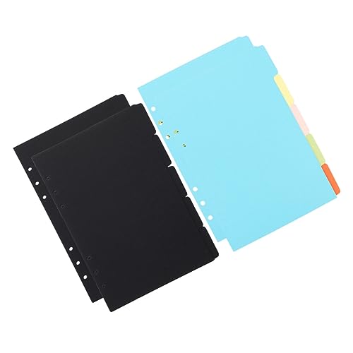 Happyyami 4 Sätze Index -etiketten -abstandshalterpapier Trennblätter Für Ordner Trennwände Für Ordner Trennwände Für Aktenordner Mehrfarbige Registerkarten Notizbuch-indexteiler Bindemittel von Happyyami