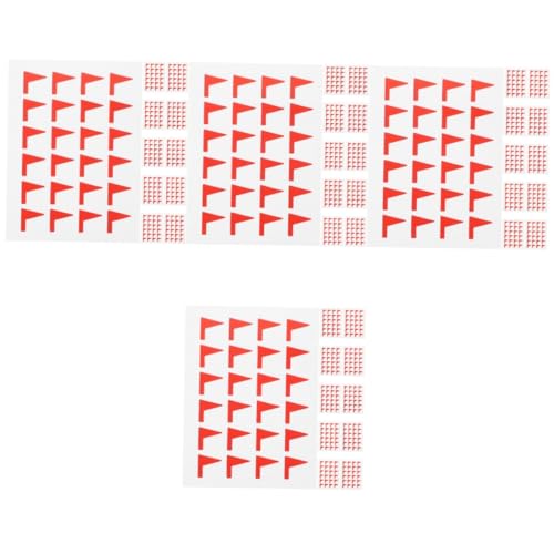 Happyyami 4 Sätze Kartenmarkierungsaufkleber Punkt Für Zeichen Farbe Anruf Wiederverwendbare Selbstklebende Vinyl Plakette Aufkleber Etikett Markierungsaufkleber 288 Stück * 4 von Happyyami