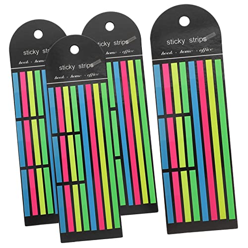 Happyyami 4 Stück Fluoreszierende Haftnotizen bunte Highlighter Klebestreifen für Bücher klebrig Student highlighter tape textmarker klebeband Highlighter-Tape fluoreszierender Seitenmarker Happyyami 4 Stück Fluoreszierende Haftnotizen bunte Highlighter Klebestreifen für Bücher klebrig Student highlighter tape textmarker klebeband Highlighter-Tape fluoreszierender Seitenmarker von Happyyami