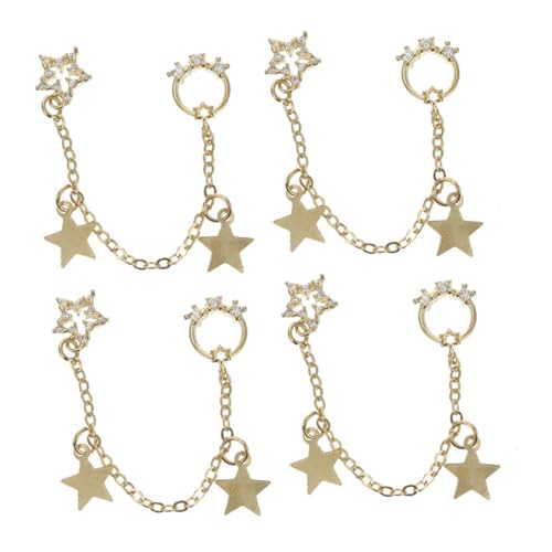 Happyyami 4 Stück Teiliges Set Nagelkunst Kettenanhänger mit Eleganten Strass Dekorationen für Maniküre für DIY Nail Art und Besondere Anlässe Happyyami 4 Stück Teiliges Set Nagelkunst Kettenanhänger mit Eleganten Strass Dekorationen für Maniküre für DIY Nail Art und Besondere Anlässe von Happyyami