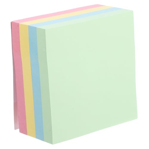 Happyyami 400 Blatt Blätter Quadratische Haftnotizen Memo-Notizblöcke notizblock leere Schreibblöcke Notizzettel für Lehrer Memo-Notizbücher legale Blöcke Papier von Happyyami