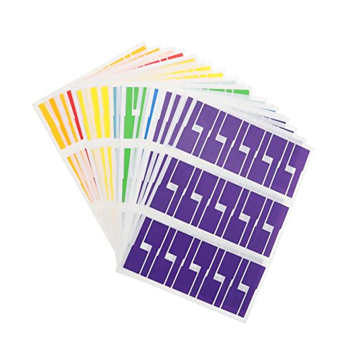 Happyyami 40Blätter Kabeletiketten Selbstklebende Beschriftungsaufkleber für Kabelorganisation für Zuhause von Happyyami