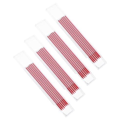 Happyyami 48Stücke Zimmermannsbleistiftminen Rot Hochwertige Graphit Minen Für Präzise Markierungen Holz Metall Für Holzarbeiter Und Mechanische Anwendungen von Happyyami