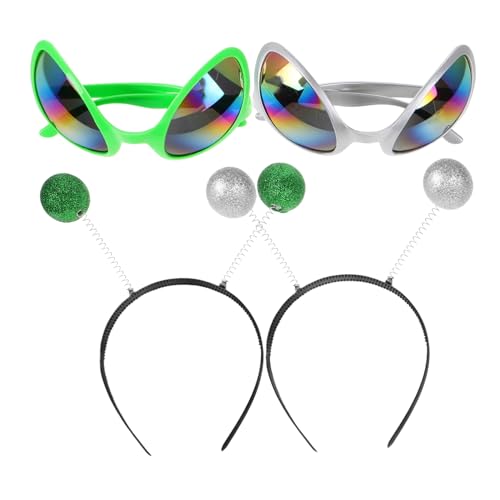 Happyyami 4Stücke Gläser mit Stirnband für Halloween Karneval und Cosplay Lustige Partybrillen für Erwachsene für Themenfeiern und Maskerade Happyyami 4Stücke Gläser mit Stirnband für Halloween Karneval und Cosplay Lustige Partybrillen für Erwachsene für Themenfeiern und Maskerade von Happyyami