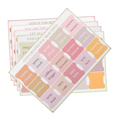 Happyyami 5 Blätter Bibelindex-Tags Bibelregister für Frauen kommentieren Bibel-Index-Etiketten bible tabs bible marker Tabs zum Bibelstudium Tabs für die Bibelseite beschichtetes Papier Happyyami 5 Blätter Bibelindex-Tags Bibelregister für Frauen kommentieren Bibel-Index-Etiketten bible tabs bible marker Tabs zum Bibelstudium Tabs für die Bibelseite beschichtetes Papier von Happyyami