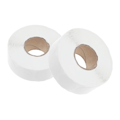 Happyyami 5 Rollen Leere Runde Aufkleber: 1,3 Cm Weiße Codieretiketten, Punktetiketten, Selbstklebende Umschlagsiegel Zum Markieren, Codieren Und Beschriften Verschiedener Artikel von Happyyami