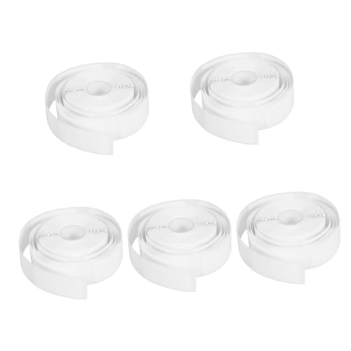 Happyyami 5 Rollen Thermopapier Versandetiketten flaschenetiketten Drucketikett Namensetiketten Adressetiketten Vinyl Aufkleberpapier klebrige Thermoetiketten Thermosynthetisches Papier Weiß von Happyyami