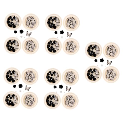 Happyyami 5 Sätze Dunkler Nageldiamant Nagel Strassstein Set Edelsteine Für Nägel Kristalle Selbstklebende Nageldekoration Schwarze Strasssteine Perlen Strasssteine Für 4Boxen*5 Happyyami 5 Sätze Dunkler Nageldiamant Nagel Strassstein Set Edelsteine Für Nägel Kristalle Selbstklebende Nageldekoration Schwarze Strasssteine Perlen Strasssteine Für 4Boxen*5 von Happyyami