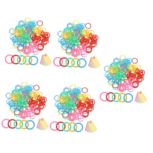 Happyyami 5 Sätze Geteilter Ring Goldringe Pastell Alle Karteikarten Scrapbooking Rund Farbig Binderahmen Büro Utility Kreis Sortiert Studium Revision Bunt Lose 120 Stück * 5 von Happyyami