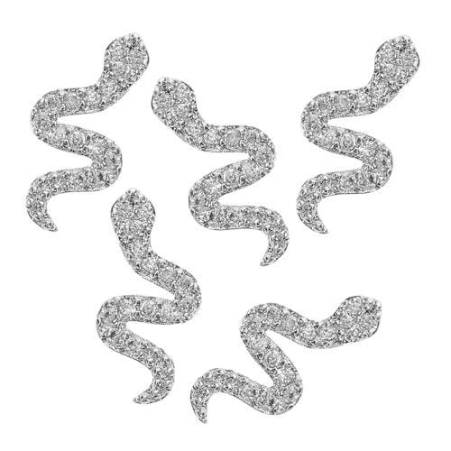 Happyyami 5 Stück Schlange Nail Art Schmuck Anhänger Für Nägel Nagelschmuck Für Nagelkunst Legierung Silver Happyyami 5 Stück Schlange Nail Art Schmuck Anhänger Für Nägel Nagelschmuck Für Nagelkunst Legierung Silver von Happyyami