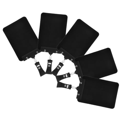 Happyyami 5 Stück Teiliges Set Wiederverwendbarer Preisschilderhalter aus Kunststoff Drehbare Clips für Obstladen und Einzelhandel Klare Sichtbarkeit und Einfach zu Aktualisieren Schwarze von Happyyami