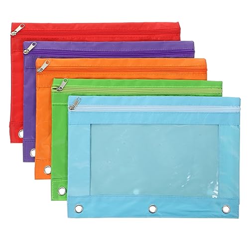 Happyyami 5 Stück aufbewahrungssack storage pockets schnell hefter aktenordner Veranstalter cartape Büro Abteil Vielseitig Lagerung Aktentasche für Ordner Ordnertaschen Stifthalter Oxford von Happyyami