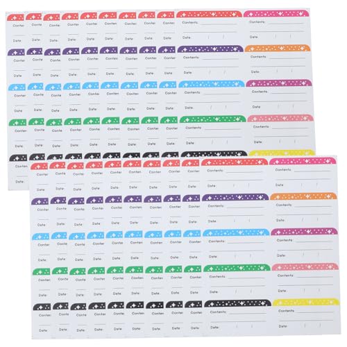 Happyyami 50 Blatt Wasserdichte Lebensmittel für Gefrierschrank Ablösbare Aufkleber für Einfache Kennzeichnung von Inhalten und Daten für Vorratsbehälter Kühlschrank und Gefrierschrank Happyyami 50 Blatt Wasserdichte Lebensmittel für Gefrierschrank Ablösbare Aufkleber für Einfache Kennzeichnung von Inhalten und Daten für Vorratsbehälter Kühlschrank und Gefrierschrank von Happyyami