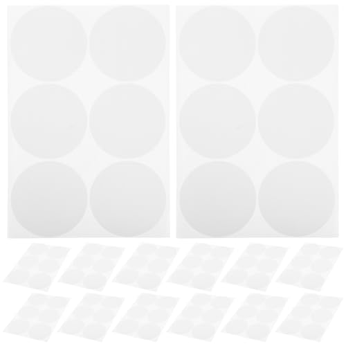 Happyyami 50 Blatt selbstklebende Etiketten: Beschreibbare Aufkleber mit weißen Punkten – beschreibbares Etikett für Behälter, Gefrierschrank, Lebensmittelzubereitung, Kalendermarkierung, leicht von Happyyami