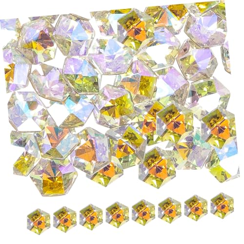 Happyyami 50 Stck. Hexagonale Diamantspitze Maniküre Aufkleber Tipp UV-Nagellicht Rosa Edelstein-Aufkleber Nägel Nagelkunst-Ornamente für Frauen 3D-Nagel Strasssteine Happyyami 50 Stck. Hexagonale Diamantspitze Maniküre Aufkleber Tipp UV-Nagellicht Rosa Edelstein-Aufkleber Nägel Nagelkunst-Ornamente für Frauen 3D-Nagel Strasssteine von Happyyami