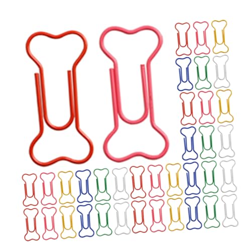 Happyyami 50 Stück Büroklammern Knochenform Kreative Büroklammern aus Robustem Metall für Büro Schule und Zuhause Dekorative Clips für Dokumentenorganisation und Bastelprojekte Happyyami 50 Stück Büroklammern Knochenform Kreative Büroklammern aus Robustem Metall für Büro Schule und Zuhause Dekorative Clips für Dokumentenorganisation und Bastelprojekte von Happyyami