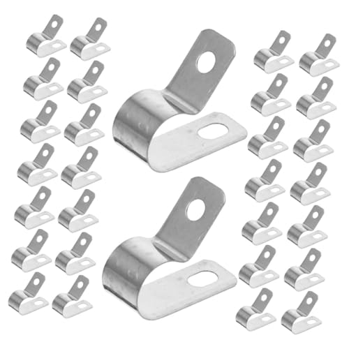 Happyyami 50 Stück Drahtklammern Für Den Innenbereich Praktische Kabelclips Kabel Kleine Klemmen Leitungen Elektrische Drahtclips Kabelklemmen Für Den Außenbereich von Happyyami