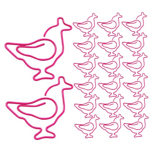 Happyyami 50 Stück Hühner Lesezeichen Jumbo Büroklammern Lebensmittelklammern Buchklammer Wandbehang Clips Büroklammern Kleine Büroklammern Jumbo Verschluss Taschenklammern Für von Happyyami