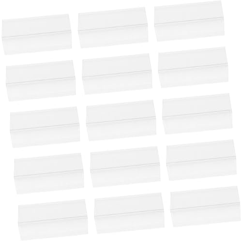 Happyyami 50 Stück Regaletikettenhalter Regaletiketten Drahtregaletiketten Elektronische Regaletiketten Metro Regalklammern Bibliotheksregaletiketten Lagerbehälteretiketten von Happyyami