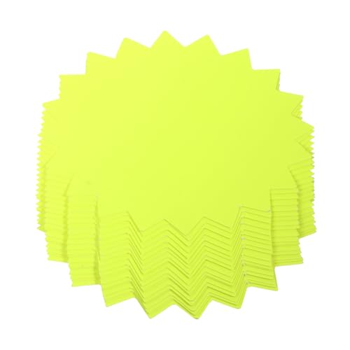 Happyyami 50 Stück Tag Preisschilder für Supermärkte Leuchtende Preisdisplay Papiere Gelb für Werbung und Verkaufsförderung Happyyami 50 Stück Tag Preisschilder für Supermärkte Leuchtende Preisdisplay Papiere Gelb für Werbung und Verkaufsförderung von Happyyami