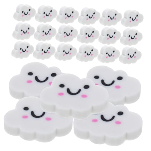 Happyyami 50 Stück Wolkenradierer Fun Eraser Für Kindergäuer Mini-radiergummis Für Halloween Goodies Für Coole Radiergummis Süße Mini-radierer Kinderpreise Weiß von Happyyami